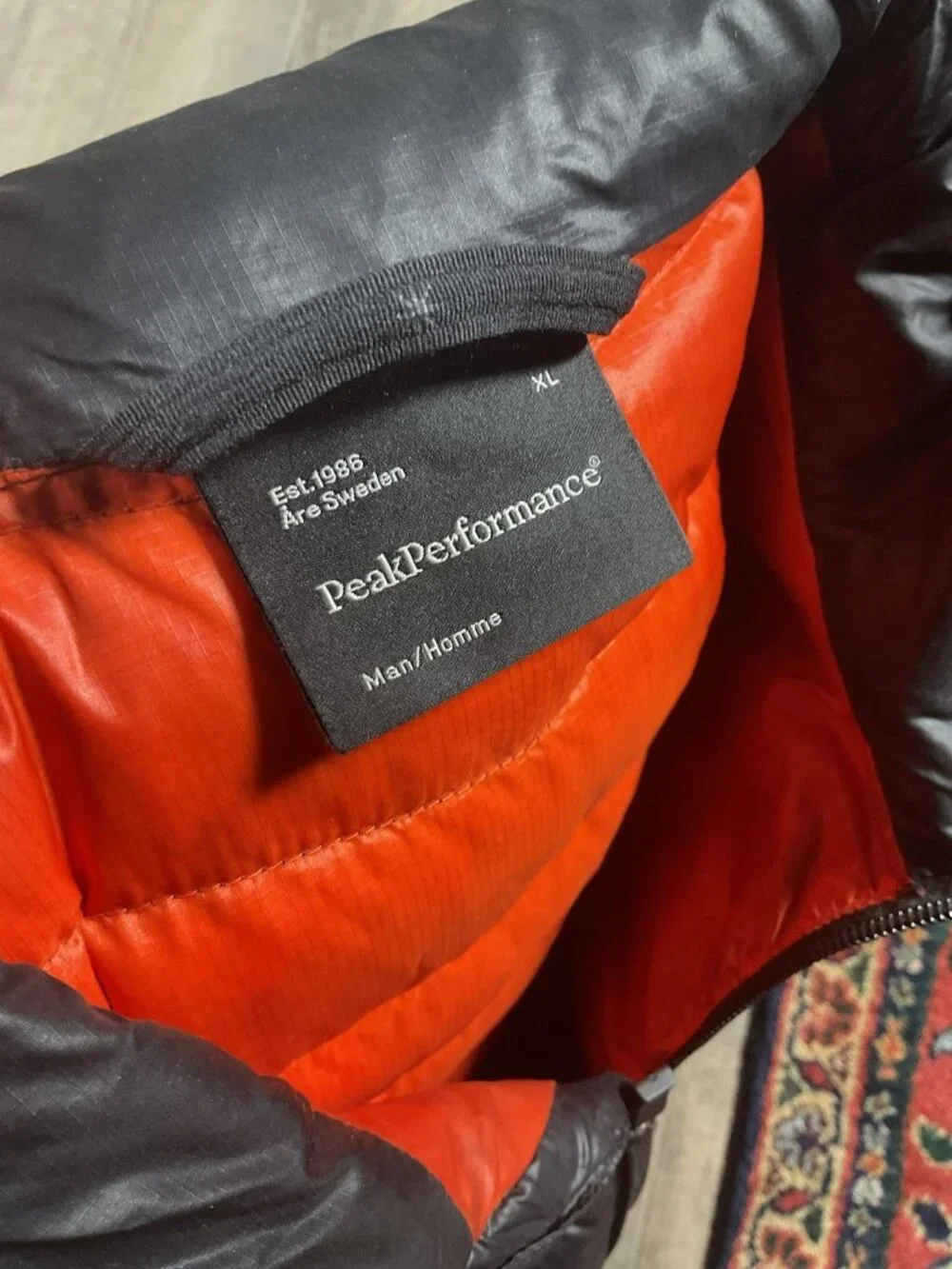 Peak Performance Black Light Mens XL Micro Light Puffer Jacket Sweden Gorpcore